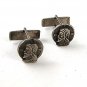 Vintage Silver Tone Jesus Christ Cufflnks Pat 2974381 91916