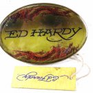 Light Brown Red Belt Buckle By ED HARDY 33116a w/ Tag