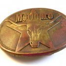 1987 Brass Cowboy Rodeo Western Marlboro Steer Belt Buckle by Philip Morris Inc