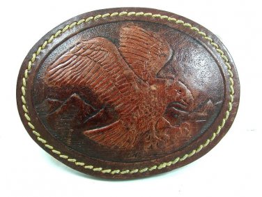 Vintage American Eagle Brown Leather Buckle 22017