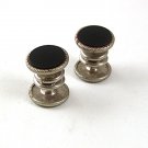 Silvertone Black SNAP LINK Cufflinks By PARK ROGERS JIFFY PAT 6 11 20 61417