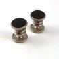 Silvertone Black SNAP LINK Cufflinks By PARK ROGERS JIFFY PAT 6 11 20 61417