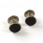 Silvertone Black SNAP LINK Cufflinks By PARK ROGERS JIFFY PAT 6 11 20 61417