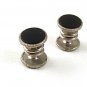 Silvertone Black SNAP LINK Cufflinks By PARK ROGERS JIFFY PAT 6 11 20 61417