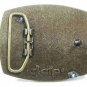 Vintage Poclain Leather Belt Buckle by ED CID. 111915