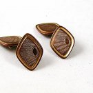 Victorian / Edwardian Gold Tone Cufflinks By HWK CO. 9816