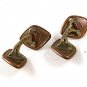 Victorian / Edwardian Gold Tone Cufflinks By HWK CO. 9816