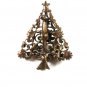 Vintage Christmas Tree W/ Sparkly Rhinestones Brooch BY J.J. 52316