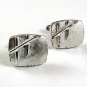 Vintage Odd Silvertone Initlal / Letter H Cufflinks 10217