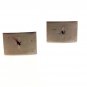Vintage Sterling Silver with Tiny Blue Sapphire Cufflinks 06072013ccc
