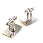 Vintage Sterling Silver with Tiny Blue Sapphire Cufflinks 06072013ccc