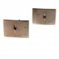 Vintage Sterling Silver with Tiny Blue Sapphire Cufflinks 06072013ccc
