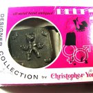 MIB 1970's Head/Head Bear Belt Buckle By Christopher York Designer 93015