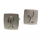 Vintage Sterling Silver Initial / Letter R Cufflinks By ANSON 71417