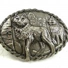 1995 Wolves Wolf Belt Buckle By EJC MADE IN USA 12417