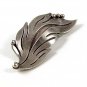 Mexican Sterling Silver Leaf Brooch By MARICELA TASCO 11216