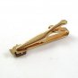 1960's Gold Tone & Tiger Eye Classy Tie Clasp By SWANK 13117