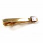 1960's Gold Tone & Tiger Eye Classy Tie Clasp By SWANK 13117
