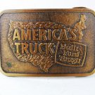 Wind Mountain Mine AMA Gold Soldi Brass Belt Buckle by JADCO 8616