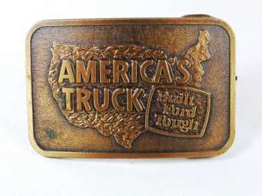 Wind Mountain Mine AMA Gold Soldi Brass Belt Buckle by JADCO 8616