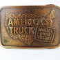 Wind Mountain Mine AMA Gold Soldi Brass Belt Buckle by JADCO 8616