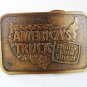 Wind Mountain Mine AMA Gold Soldi Brass Belt Buckle by JADCO 8616