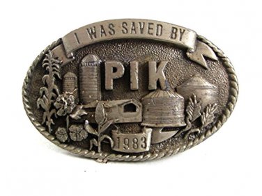 Vintage 1983, I Was Saved By PIK Belt Buckle 9717