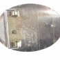 Vintage Western Cowboy Silvertone Red Stone Belt Buckle By CD 41616