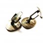 Mexican 10K & Sterling Silver Aztec Calender Cufflinks Old Eagle Mark 12815
