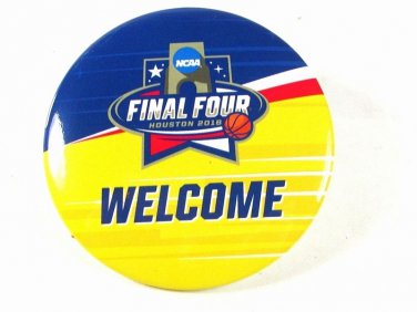 Offical NCAA Final Four Houston Texas 2016 3" Welcome Pin 51816