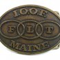Vintage IOOF International Order of Odd Fellows FLT MAINE Belt Buckle 121517
