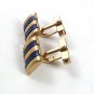 Vintage Goldrtone & Blue Cufflinks By SWANK 4417