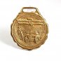 Vintage 1920's Goldtone Airplane Bicycle Automobile Watch Fob 10517