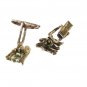 Vintage Sterling Silver Initial M or W Cufflinks Unbranded 31116