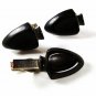 Odd Silvertone Black Arrow Cufflinks Tie Clasp Unbranded 41216