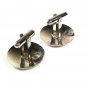 Round Sterling Silver Cufflinks By JML 3616