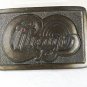 1970's Band Music the group CHICAGO Brass Belt Buckle Unbranded 22816