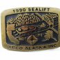 1990 Sea Lift ARCO Alaska Inc Brass Belt Buckle by ANACORTES U.S.A.