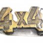 Vintage 4 X 4 Four Wheel Drive Off Road Brass Belt Buckle Mint In Plastic 12617