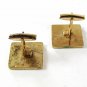 Vintage Goldtone Huge X In Square Cufflinks Unbranded 42116