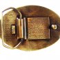 IPP Intermountain Power Project Brass Belt Buckle Unbranded USA Box 4116
