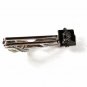 Silvertone Black Nude Female Tie Clasp By SWANK 41116