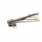Silvertone Black Nude Female Tie Clasp By SWANK 41116