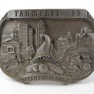 1988 FARMFEST Urban Rural Unity Belt Buckle 11316