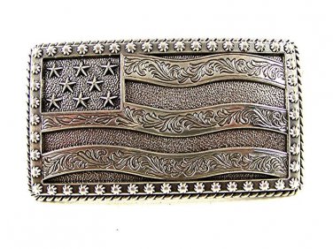 Stars & Stripes Flag Belt Buckle 103116