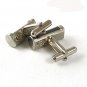 Vintage Silvertone & Black Cufflinks By VJC  6217
