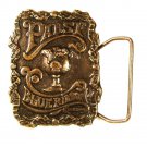 1960's-70's Pabst Blue Ribbon Beer Est. 1844 Belt Buckle Unbranded 72616