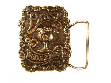1960's-70's Pabst Blue Ribbon Beer Est. 1844 Belt Buckle Unbranded 72616