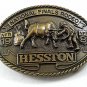 1981 National Finals Rodeo Belt Buckle HESSTON 12817