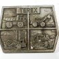 Silver Tone TEREX by GM Heavy Equipment Belt Buckle Unbranded U.S.A. 111915